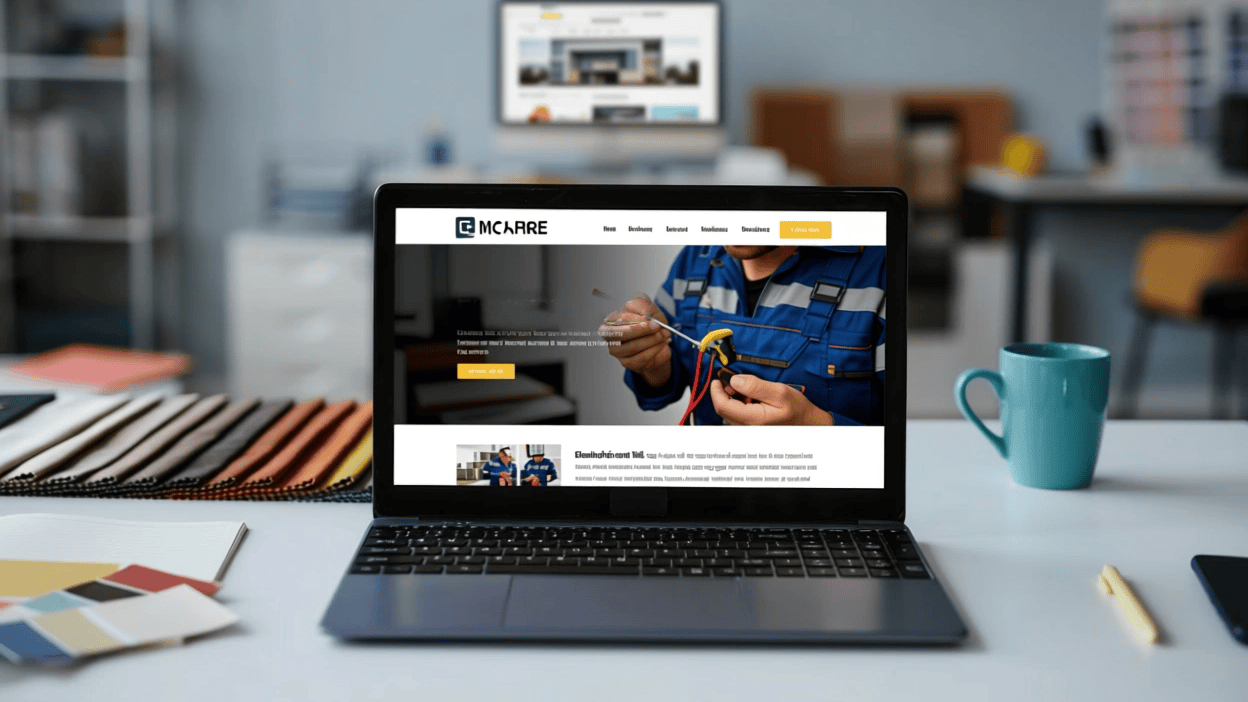 Website von einem Elektriker